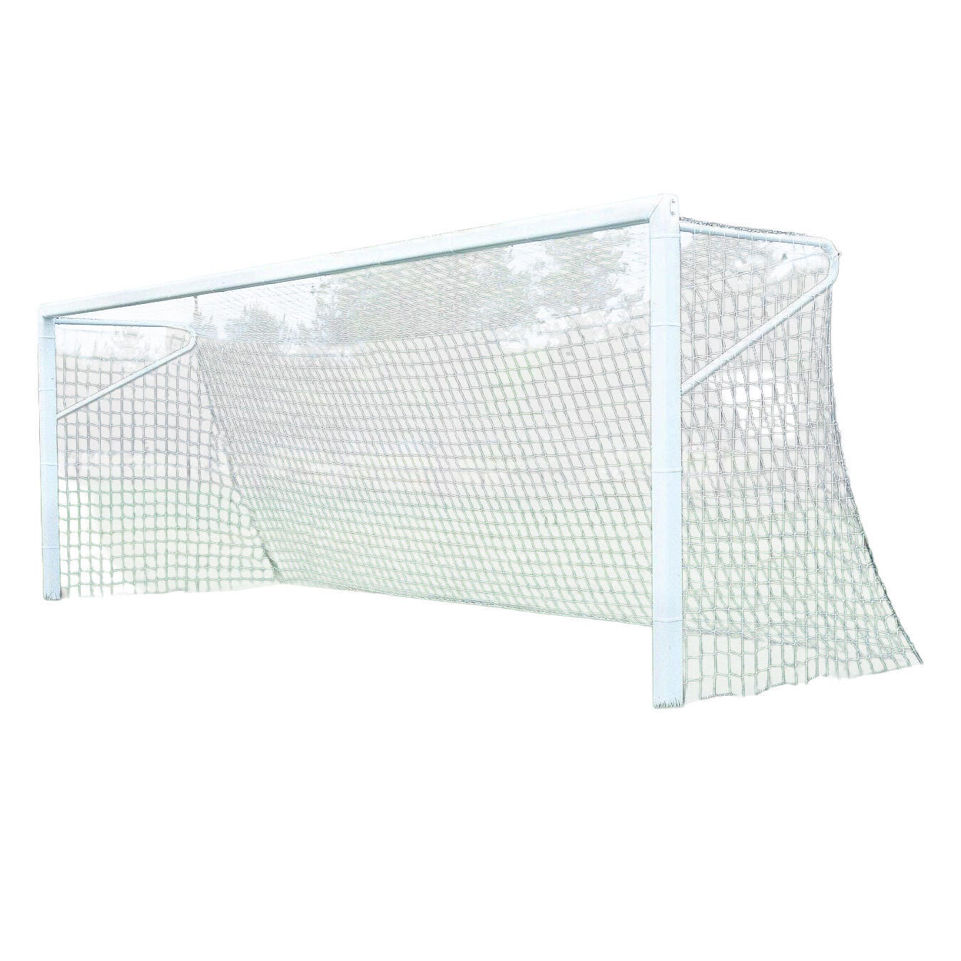 Bison 4 Inch Square Portable Aluminum Soccer Goals, 24 x 8 Feet 2027438